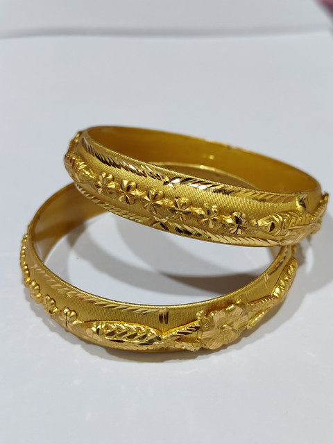 AnjaliImitation Brass Gold-plated Bangle Set Price in India Buy
