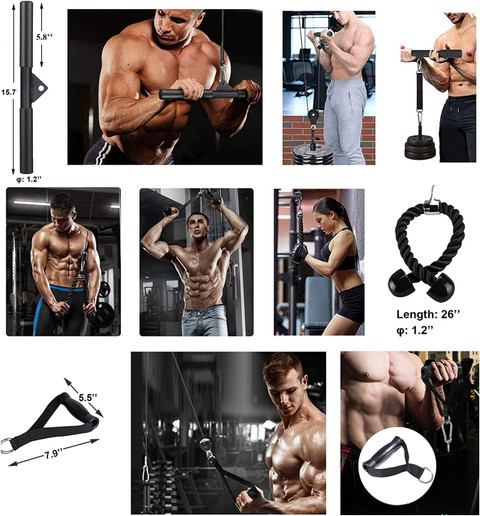 HACKERX Cable Pulley System for Exercise, Upgraded DIY Fitness