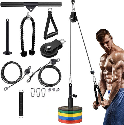 HACKERX Cable Pulley System for Exercise, Upgraded DIY Fitness