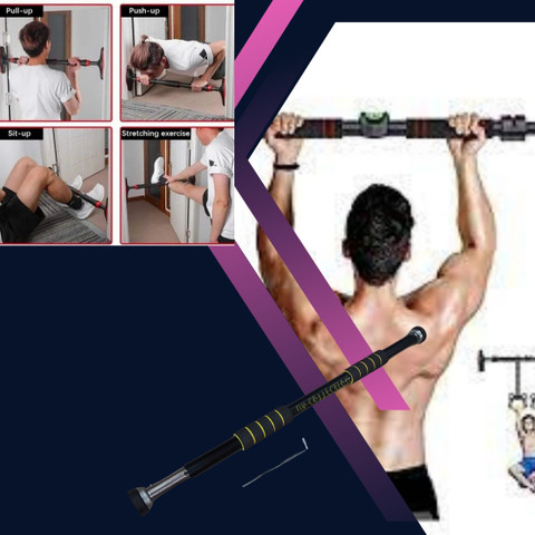 Boldfit Pull Up Rod Amazon Maxpro Premium Anti-Skid Grip Pull Up