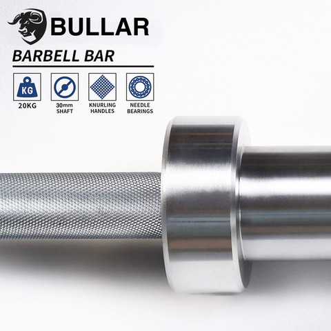 Powerlifter Rod BULLAR Olympic barbell rod 7 Ft 20 kg powerlifting and weight lifting ...