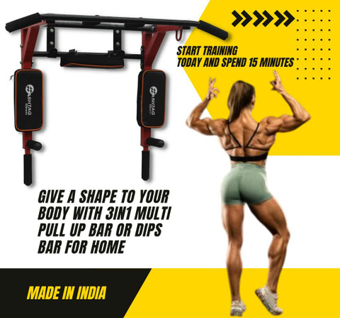 HASHTAG FITNESS 3in1 for men Exercise and Training equipments for