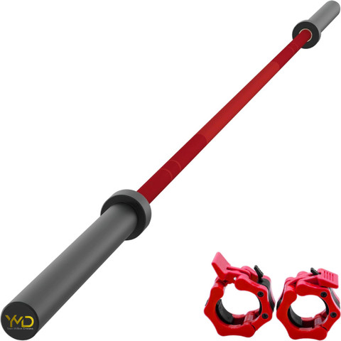 YMD FT Red-Black Bar Olympic Weightlifting Powerlifting Gym