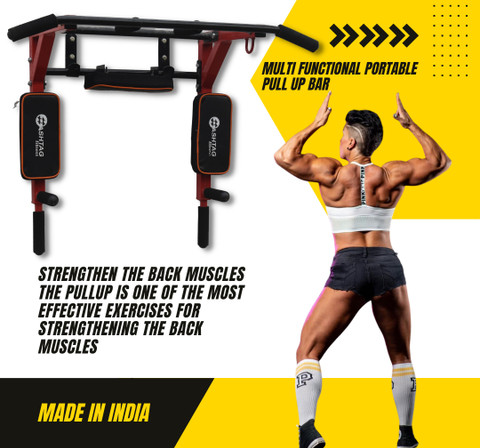 Gym Strength HASHTAG FITNESS Wall Mount Pull Up Bar