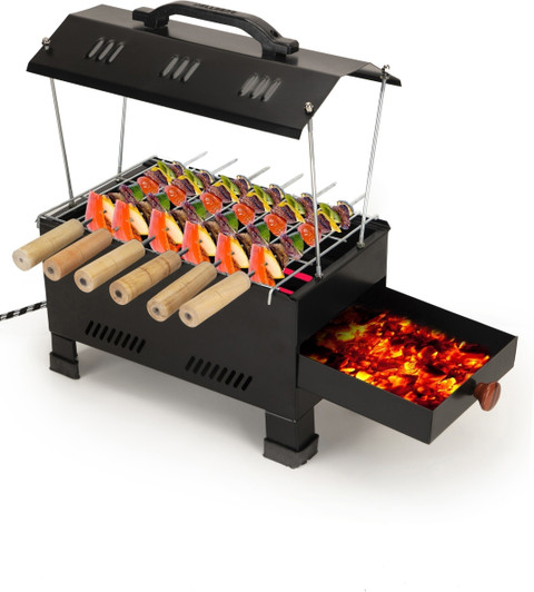WELLBERG 2-in-1 1200W BBQ, A Versatile Home Cooking Essential for Every  Meal Charcoal Electric Grill