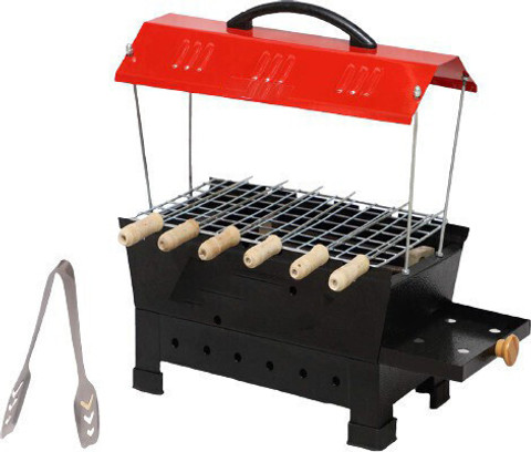 WELLBERG 2-in-1 1200W Portable BBQ for Versatile Cooking at Home, Roasting  Charcoal Electric Grill