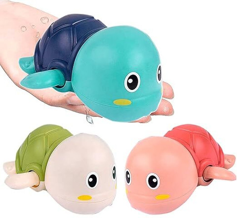 WISHKEY Swimming Turtle Adorable Bath Tub Floating Bathing Toys for Baby  Boys Girls Bath Toy