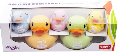 FUNSKOOL Giggles Dazzling Duck Family Squeakers , Multicolor