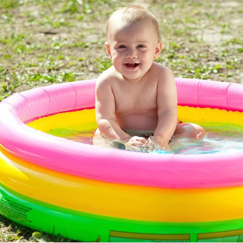 indmart Inflatable Kiddie Pools Kids Swimming Pool Toddler Pools, ft  Large Summer Pool