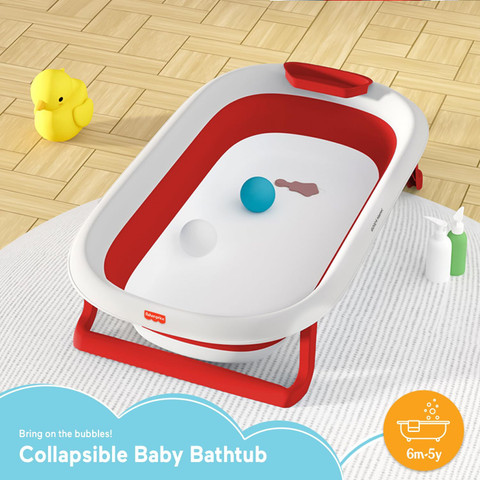 FISHER-PRICE Foldable Baby Bath Tub Bathtub for to Years