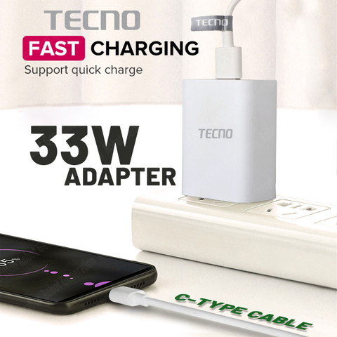 Tecno 33 W Supercharge A Wall Charger for Mobile Tecno
