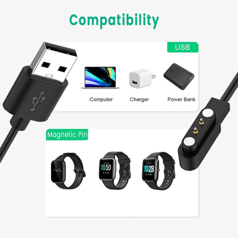 HelloX Magnetic Suction Charger For Pin Noise Icon Smart watch
