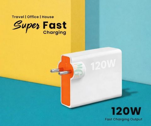 MGEdge 120W Fast Charger with Detachable Cable (White) - Image 8