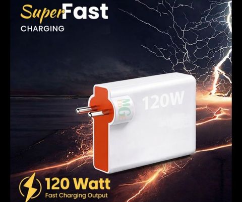 MGEdge 120W Fast Charger with Detachable Cable (White) - Image 7