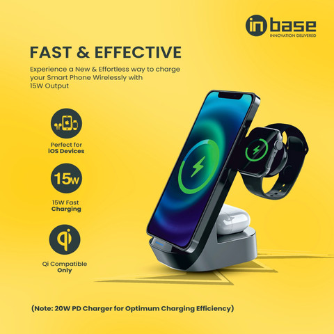 Inbase Ether WL152 15W Wireless Charger, Compatible with iphone