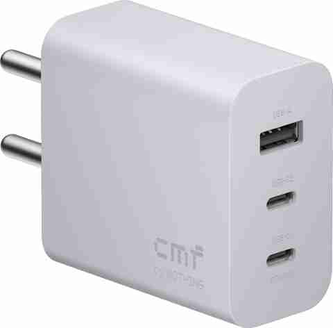 CMF by Nothing 65 W GaN Multi-pin Wall Charger for Mobile (Light Grey) - Image 2