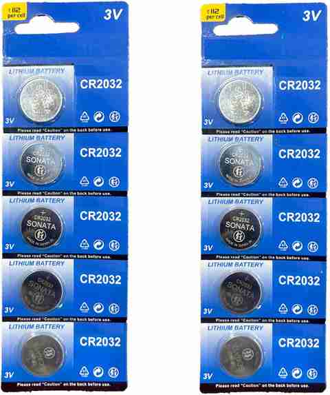 DawnRays Cr 2032 Coin Cell Made in Japan Lithium For Airtag Car