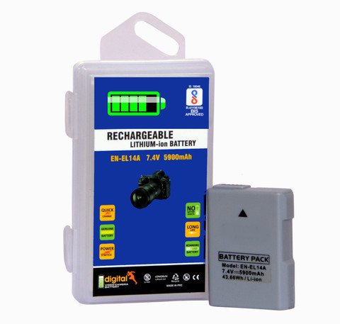 Schsteindar EN-EL14 Rechargeable Pack compatible with Nikon