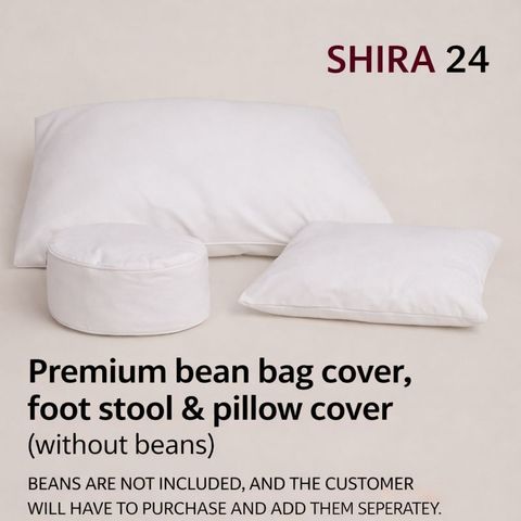 SHIRA 24 4XL Tear Drop Bean Bag Cover (Without Beans) (Black, Brown) - Image 7