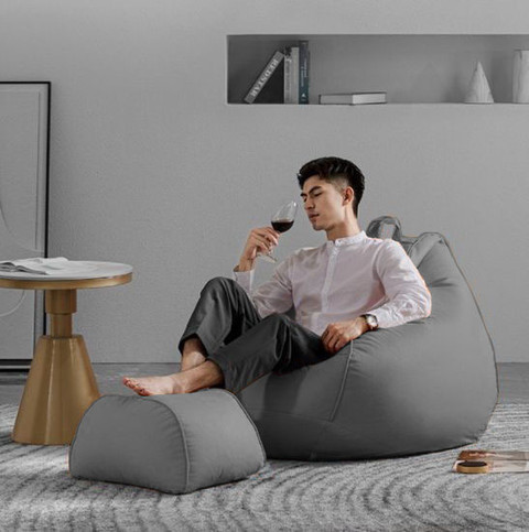 GIGLICK 4XL Bean Bag With Relaxing Curve Footrest Filled With Beans Bean  Bag Chair With Bean Filling