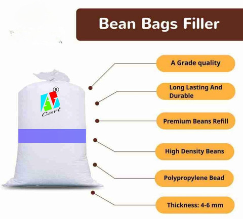 AV CART Premium Bean Bag Filler KG Polystyrene Balls Bean Bag Filler