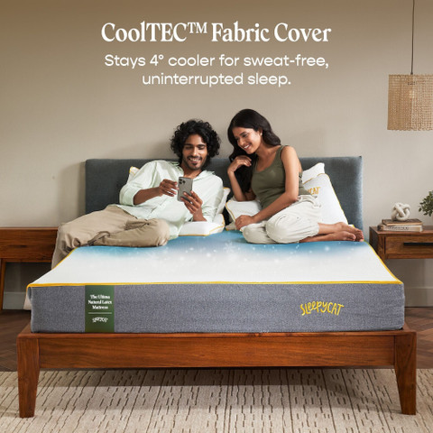 SleepyCat Ultima Natural Latex Mattress inch Single High Density (HD)  Foam Mattress