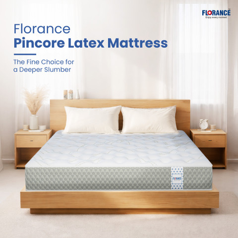 Florance Hybrid Latex Mattress, 7-Zone Pressure Relief, Medium
