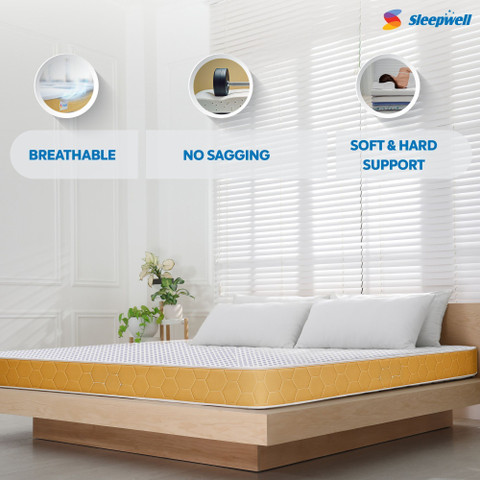 Sleepwell Dual Reversible inch Double High Density (HD) Foam