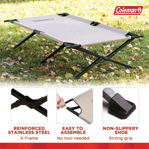 COLEMAN Cot Trailhead Foldable Folding Camping Bed (Maximum Weight