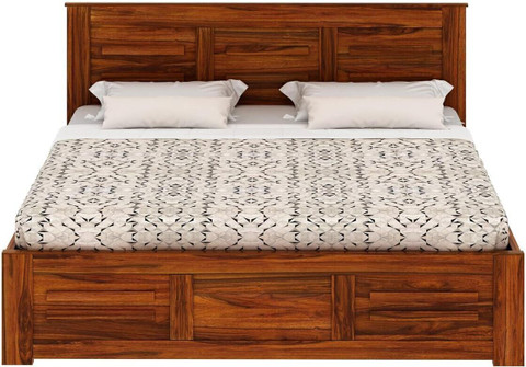 Ganpati Arts Sheesham Wood Swiss Bed For Bedroom/Wooden Cot/Bed