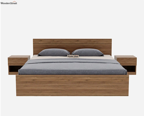 Wooden Street Harper Premium Engineer Wood Queen Size Platform Bed With Box  Storage Engineered Wood Queen Box Bed - Main Image