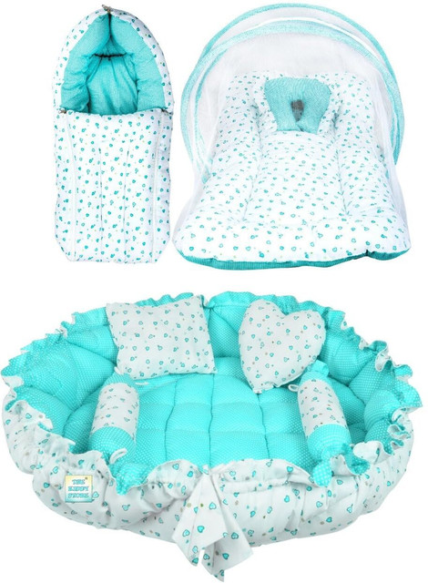BABY KINGDOM Cotton Baby Bed Sized Bedding Set