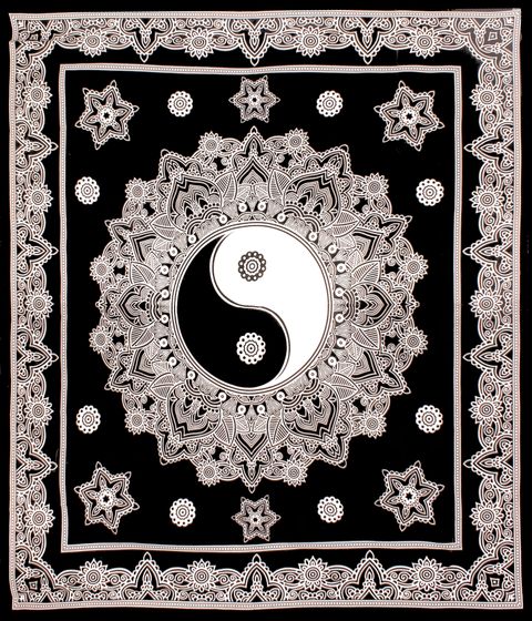 JAIPUR PRINTS Cotton Double Flat 220 TC Jaipuri Prints 1 Summer Bedsheet with 2 Pillow Covers (Black) - Image 3