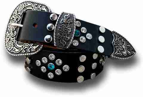 ENTEGRO Men Casual, Evening, Party Black Genuine Leather Belt