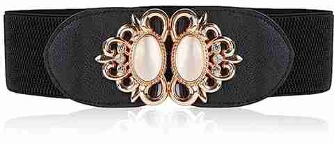 REDHORNS Women Casual, Evening, Party, Formal Black Fabric Belt