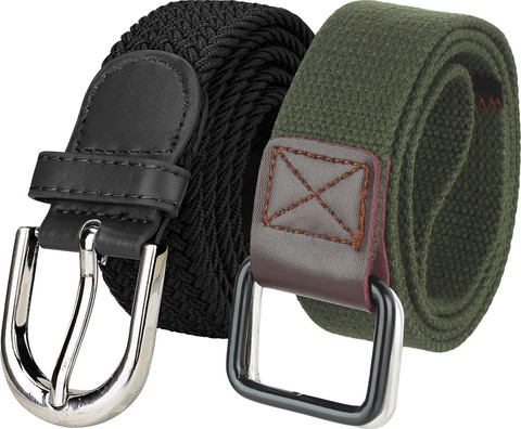 USL Men Multicolor Canvas Belt