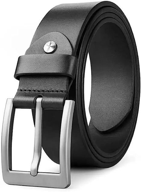black leather belt mens amazon