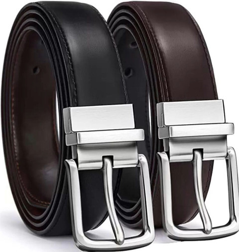 KIMY Men Casual, Evening, Formal, Party Multicolor Artificial Leather  Reversible Belt