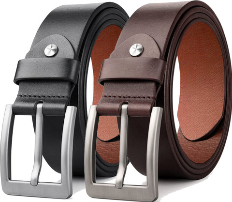 URBAN ALFAMI Men Formal, Casual, Party, Party Black, Brown Genuine Leather  Belt