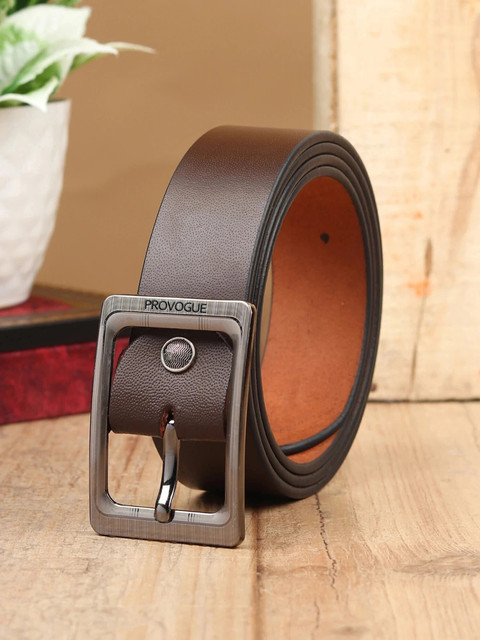 PROVOGUE Men Formal, Casual, Evening, Party Brown Genuine Leather