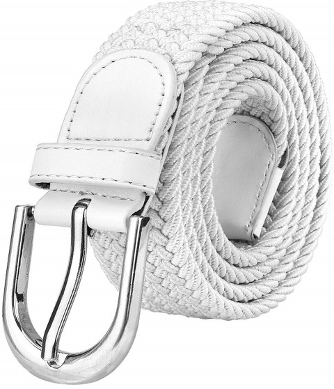 white canvas belt