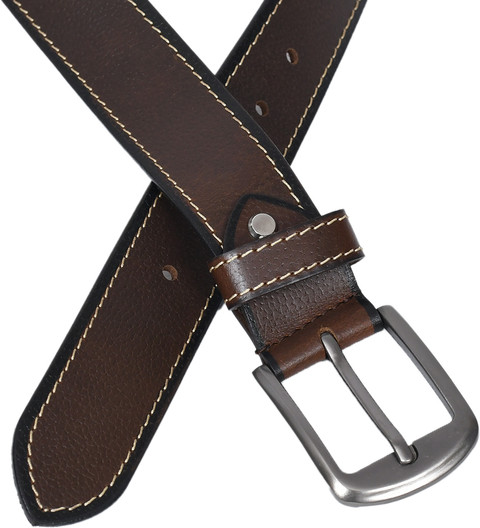 Sketch Zone Men Casual Brown Genuine Leather Belt Brown - Price in