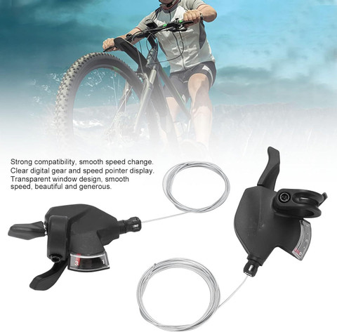 Xezon Bicycle Shifter Lever 3x9 Speed Smooth Shifting for Mountain