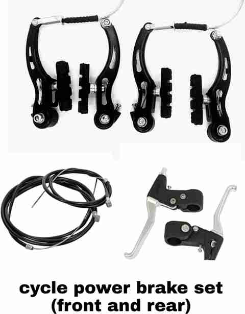 Yougem Bicycle Power Brake V Shape Set ink panja Set Lever Set +Wire  Set Bicycle Brake Disk