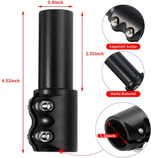 NSV Cycling Handle Bar Extender Mountain Bicycle Heads Up Stem Riser  Handlebar Bicycle Handle Grip