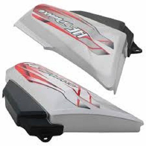 ARPIT ENTREPRISE Side Panel For HF Deluxe (Silver/Red) Bike Crash