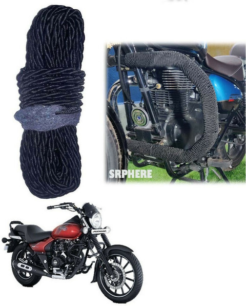 SRPHERE Bike Crash Guard Black Rope 12 Meter Long For Avenger 160
