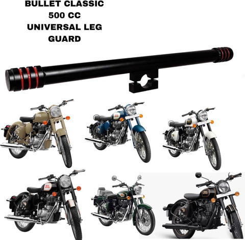 SHOWRIDE Heavy Leg Guard Front Safety Red Strip Stylish royal