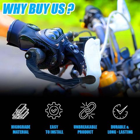Moto Genius CNC Brake Clutch Lever Protector Guard for Motorcycles & Bikes Handlebar Hand Guard (Universal For Bike) - Image 4