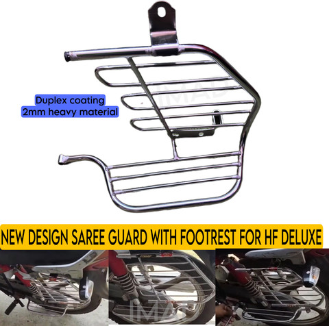 Aklin Boky SAREE GUARD WITH FOOTREST FOR HF DELUXE Bike Saree